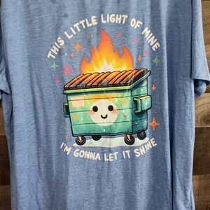 Blue Women Shirt with Fun Graphic